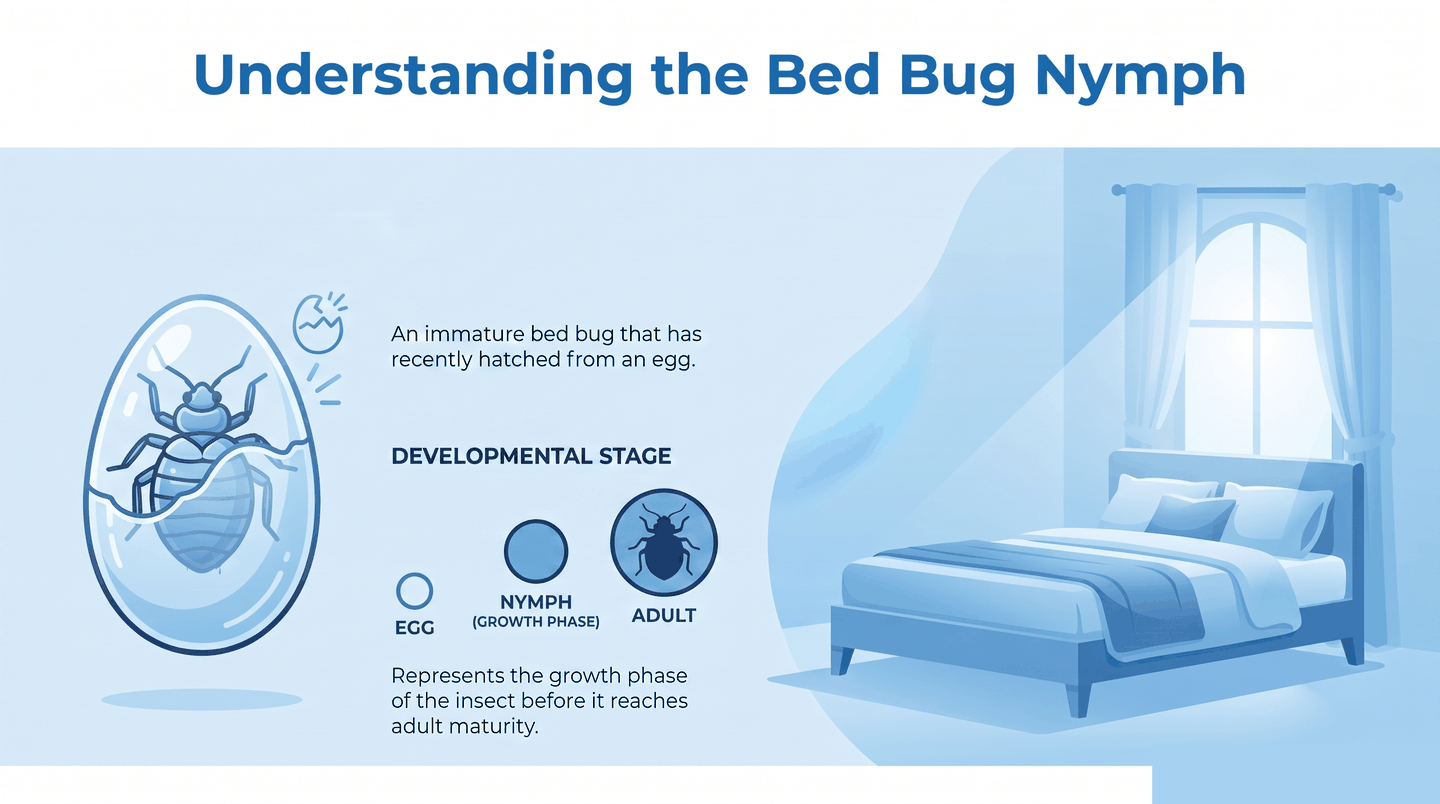 Bed Bug Nymph — infographic