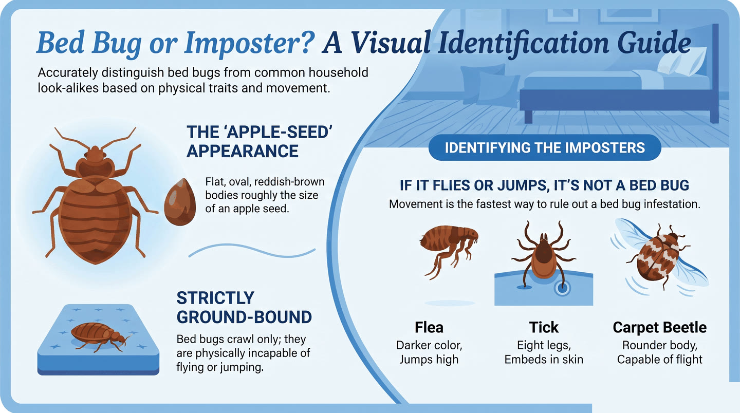 Comparison of insects that look like bed bugs
