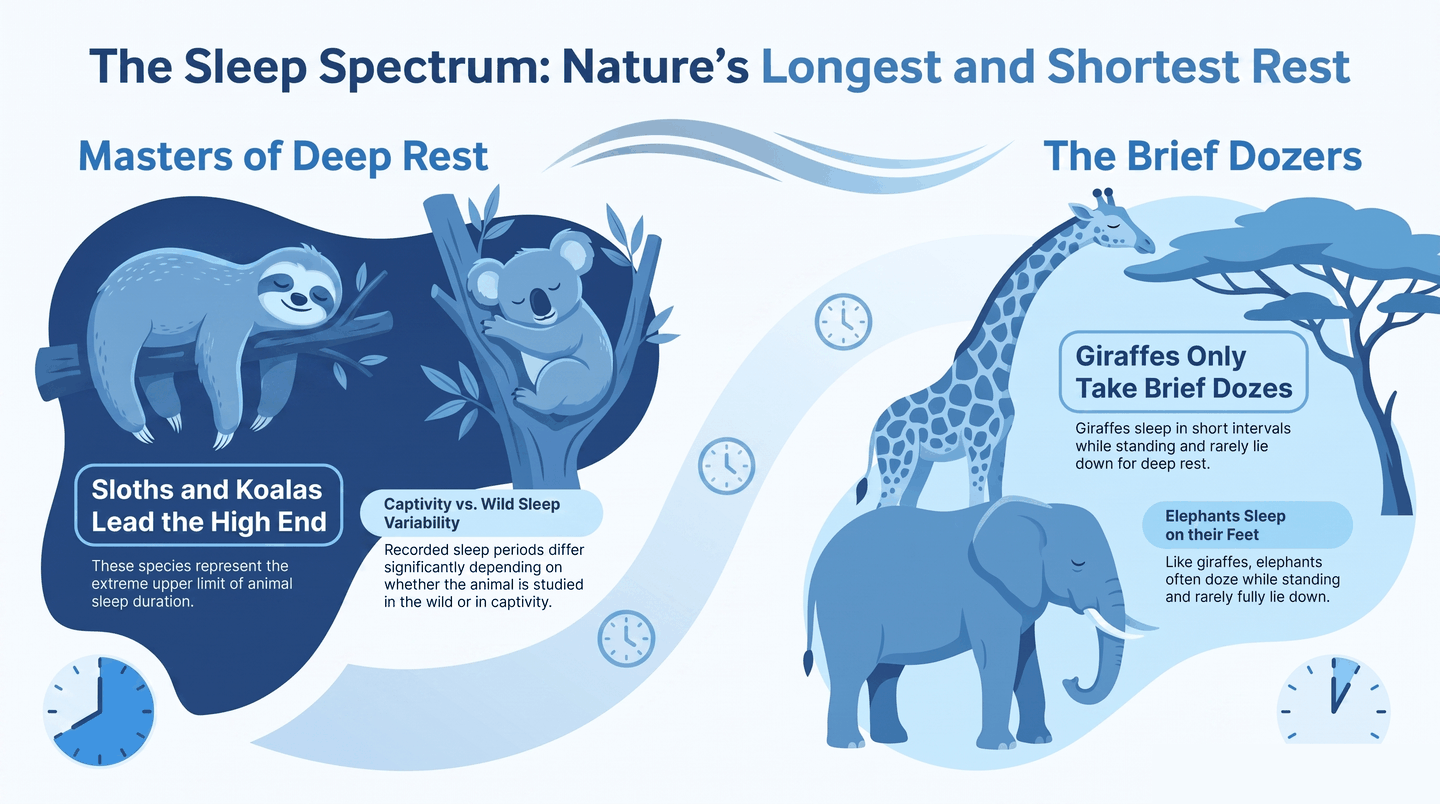 What Animal Sleeps the Most — infographic
