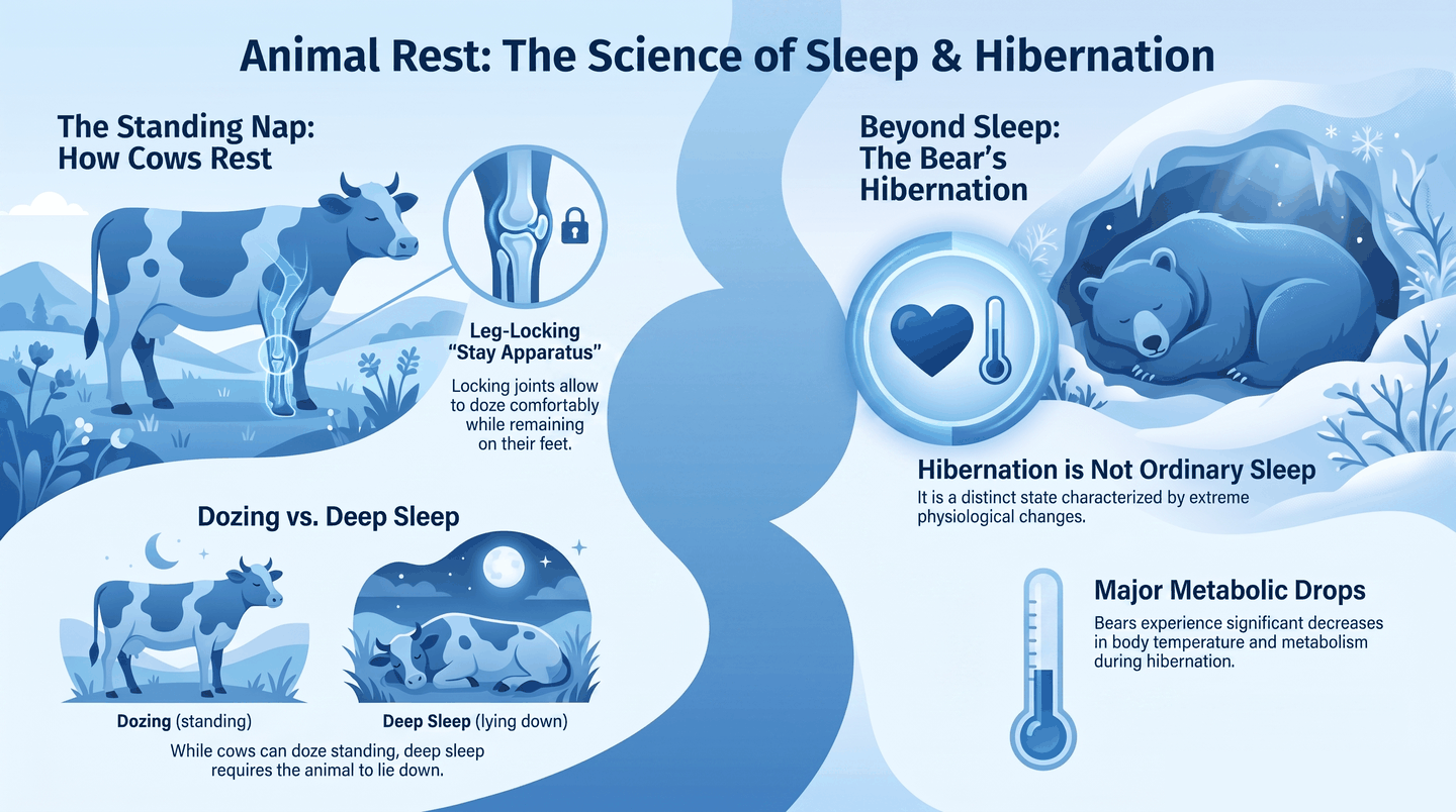 Do Cows Sleep Standing Up — infographic