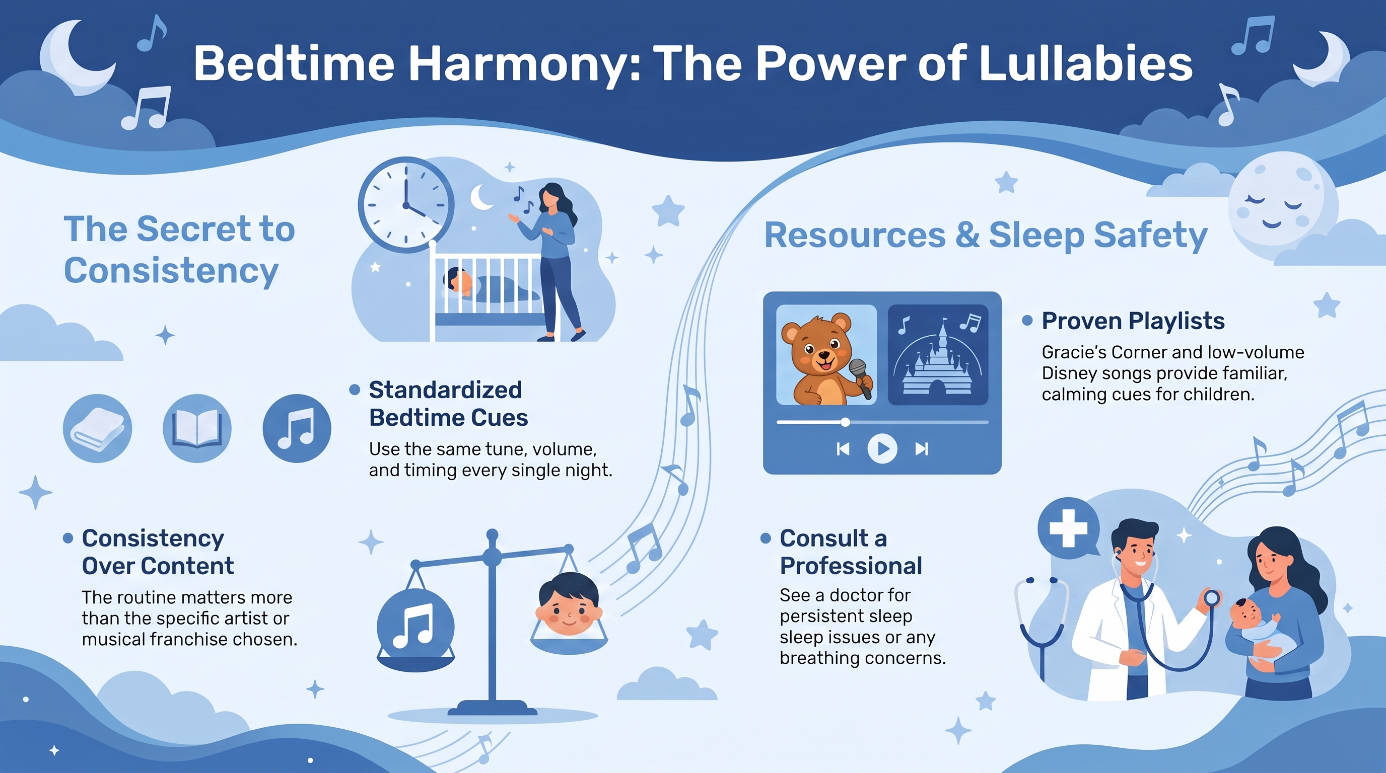 Lullabies to Go to Sleep — infographic