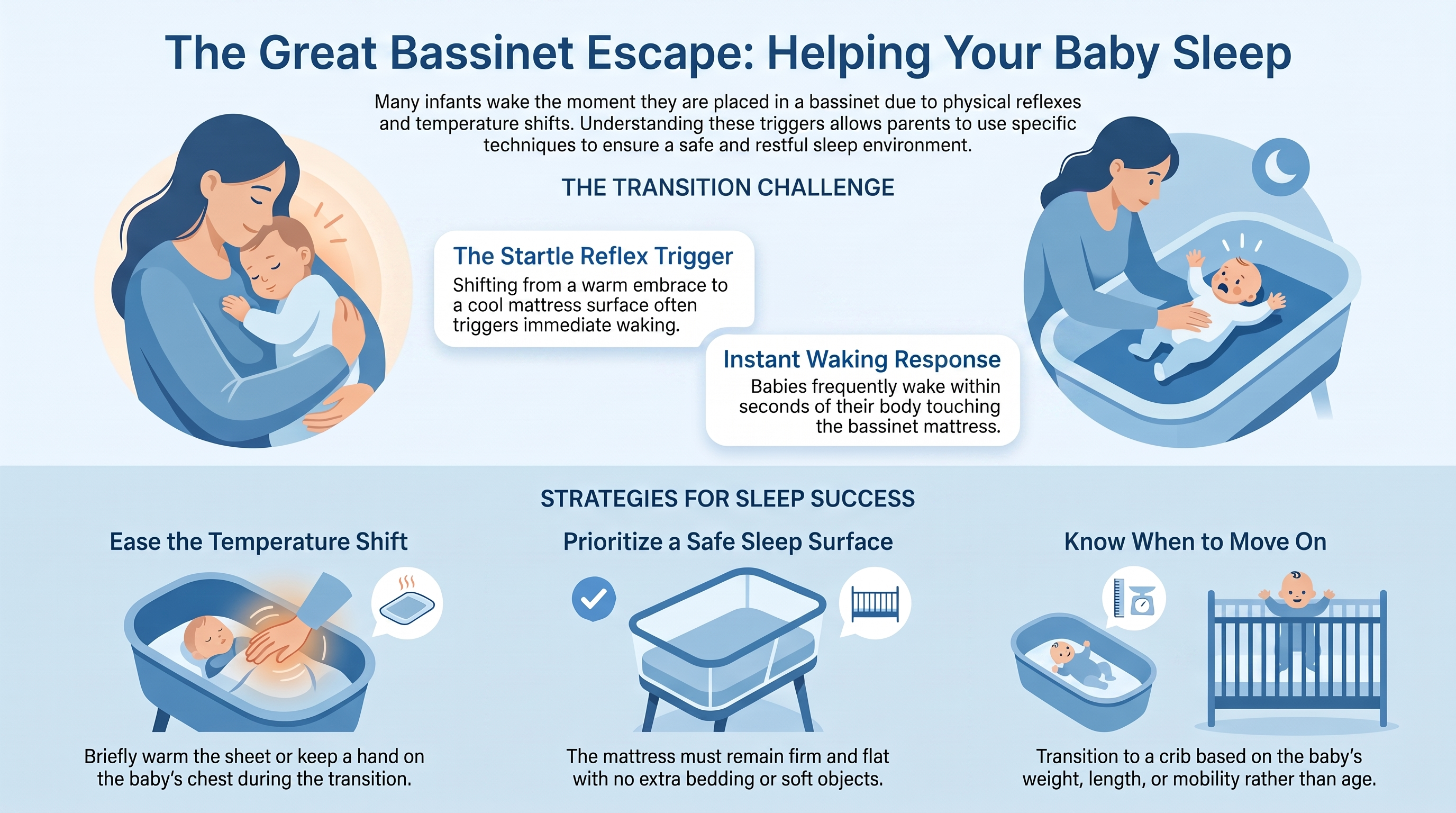 Baby Won't Sleep in Bassinet — infographic
