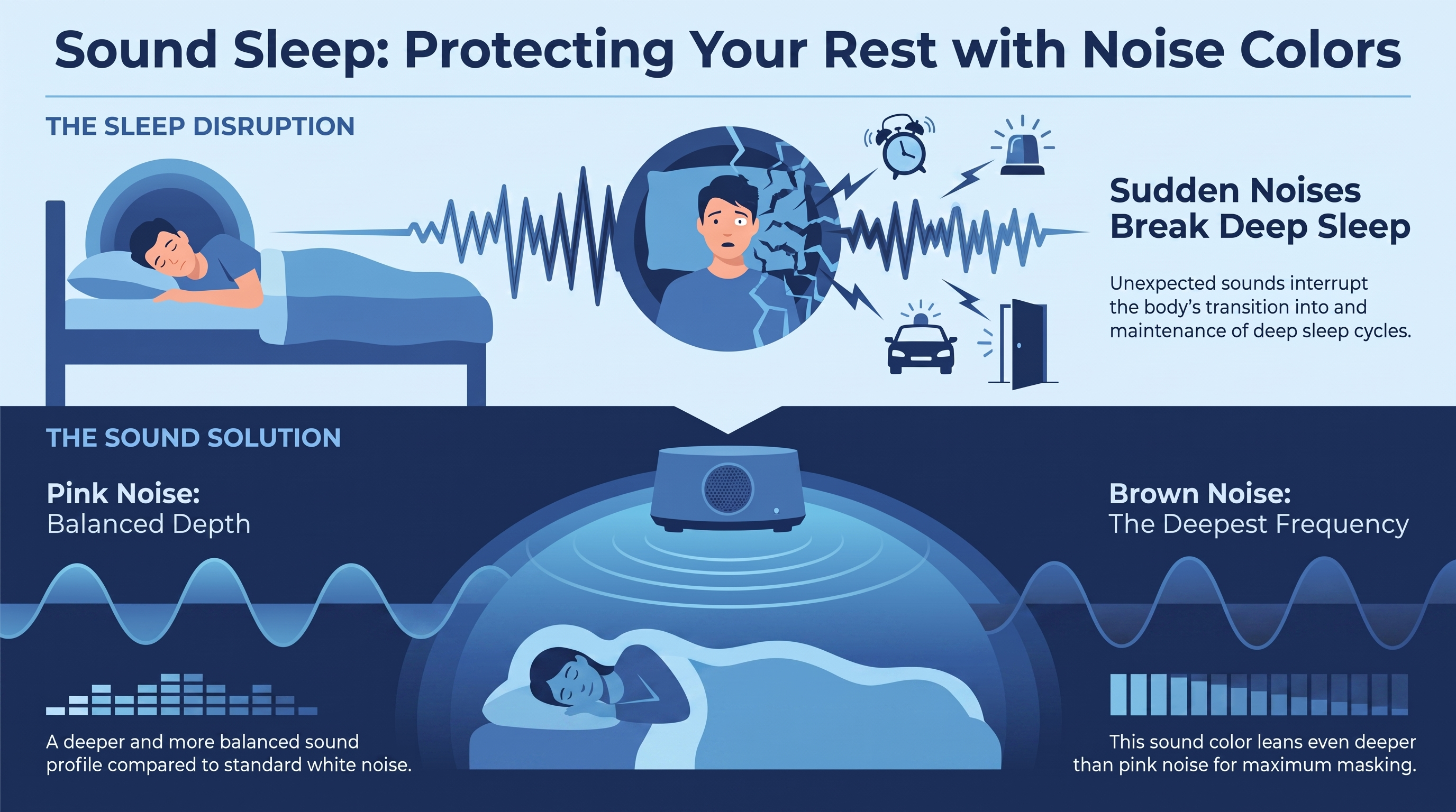 Noise Machines for Sleeping — infographic
