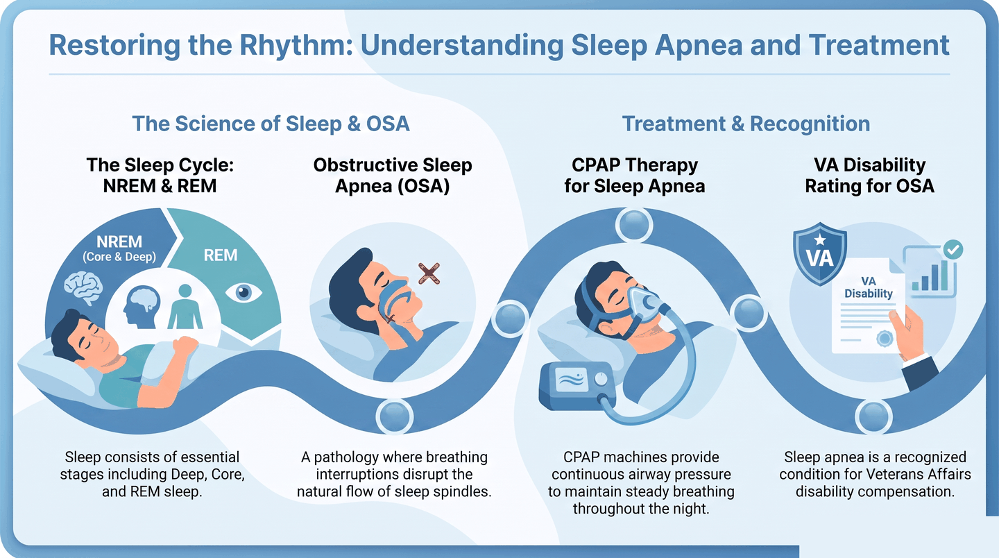 CPAP Machine for Sleep Apnea — infographic