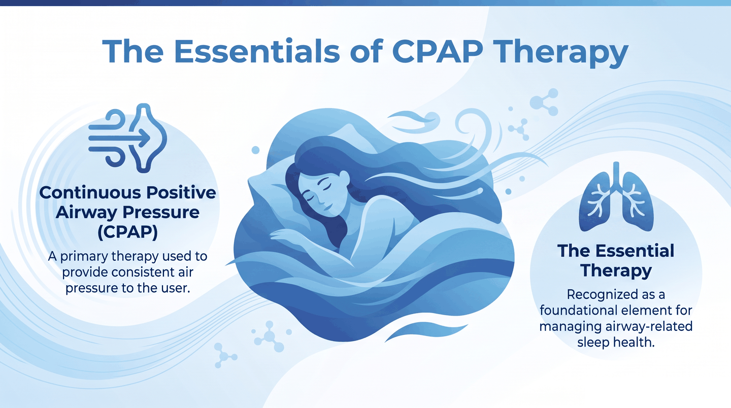 Continuous Positive Airway Pressure (CPAP) — infographic