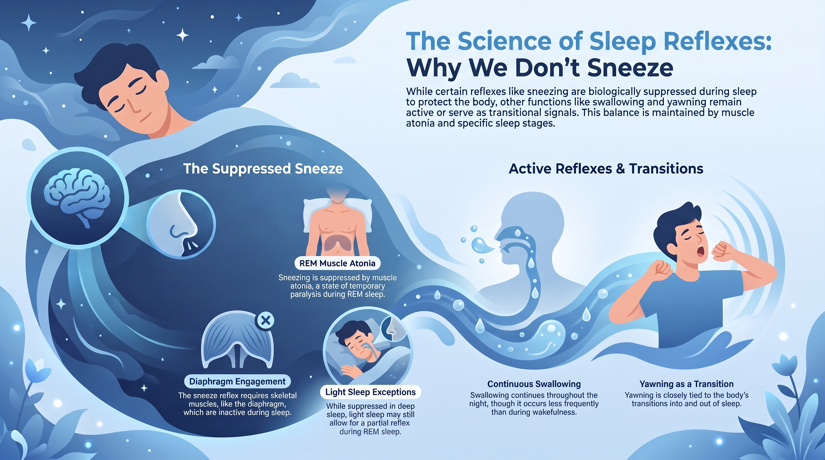 Can You Sneeze in Your Sleep — infographic