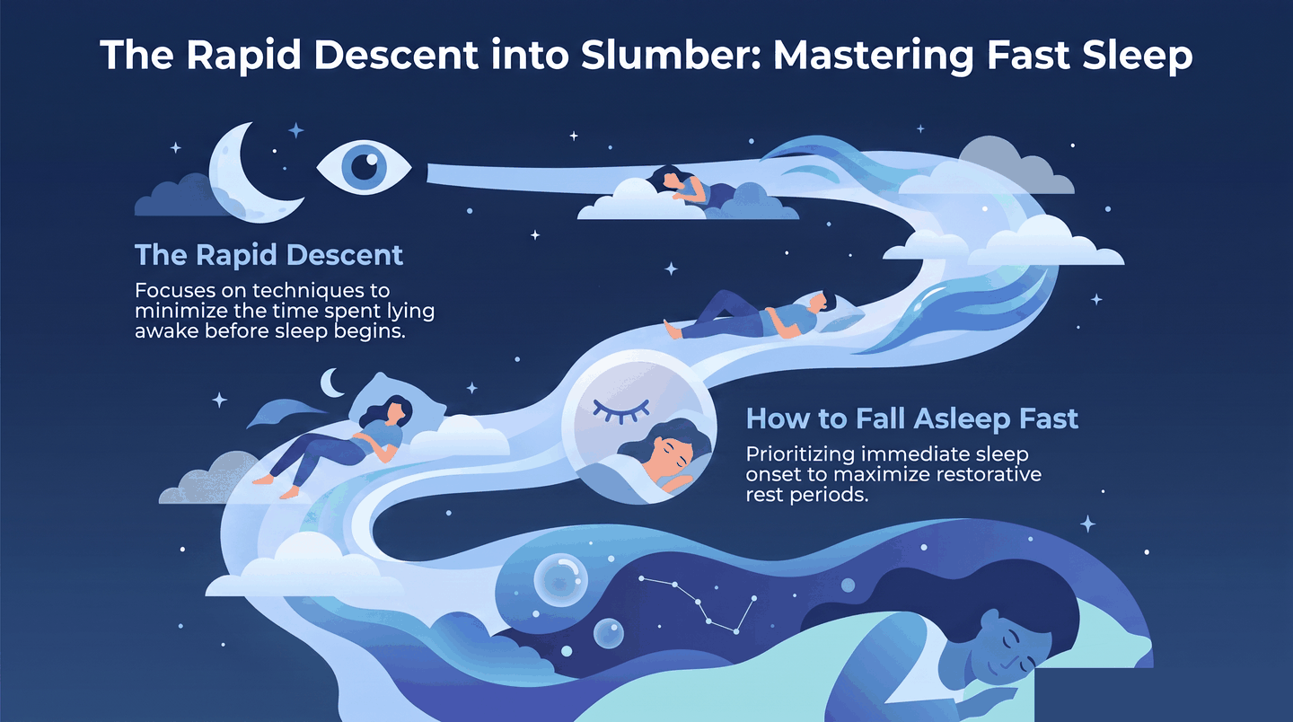 How to Fall Asleep Fast — infographic