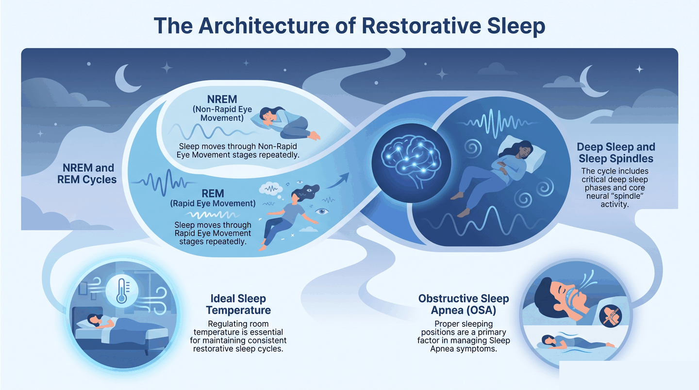 Best Position to Sleep for Sleep Apnea — infographic