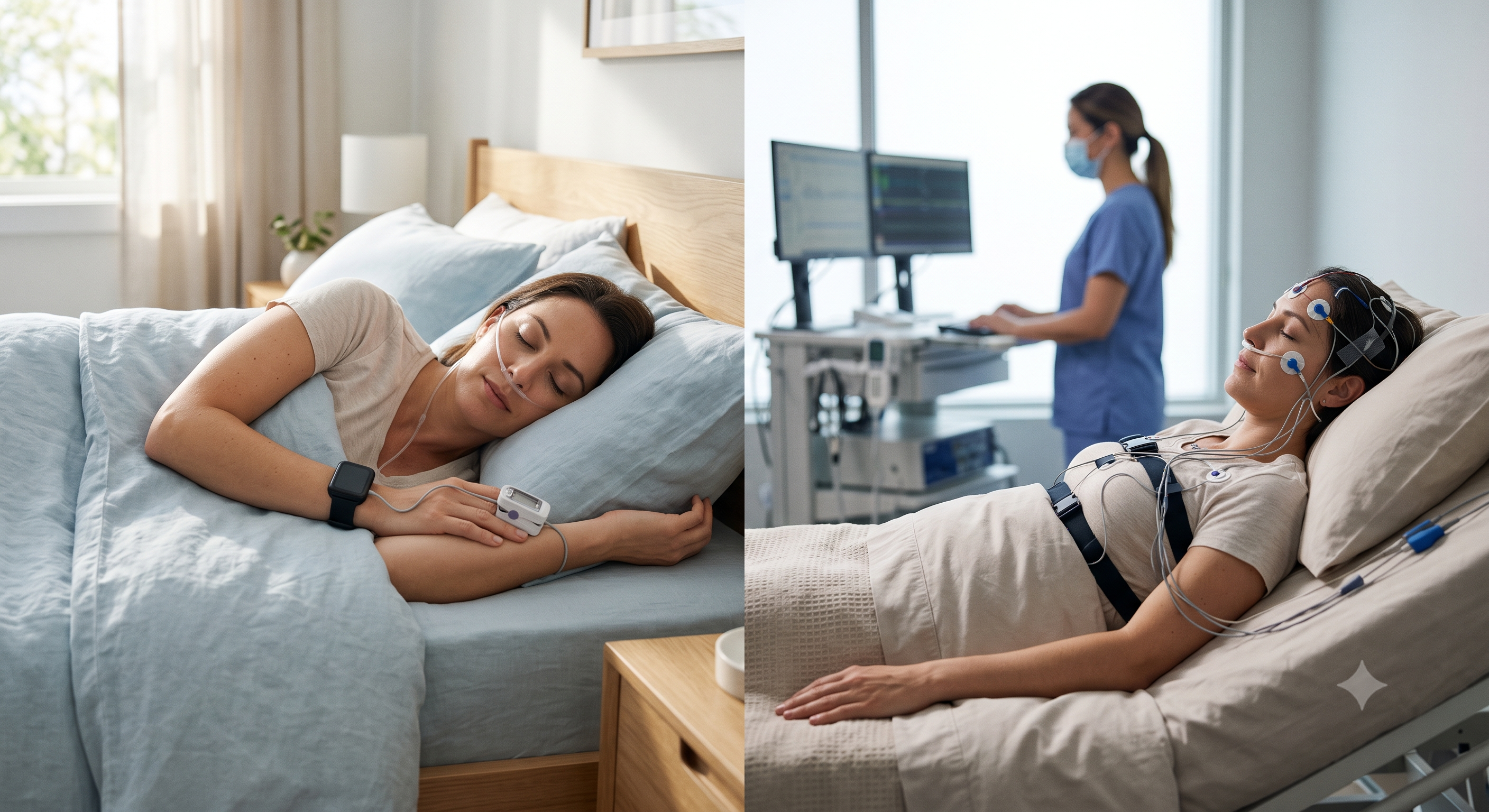 Sleep Apnea Test: At-Home vs In-Lab — article header image