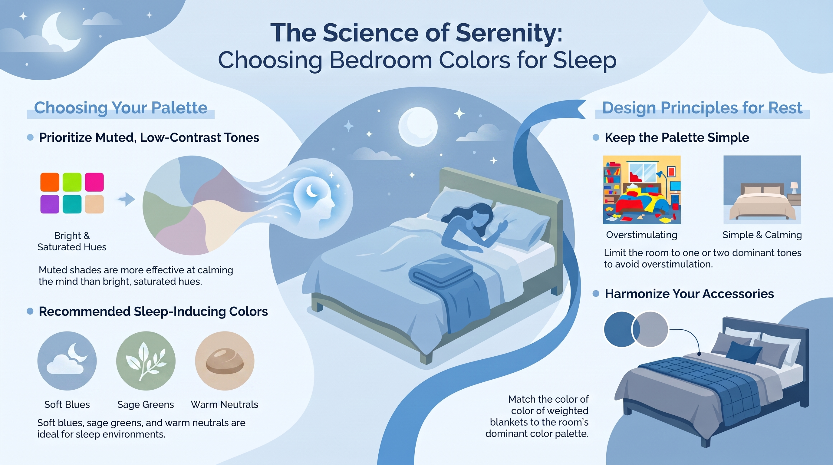 Best Bedroom Colors for Sleep — infographic