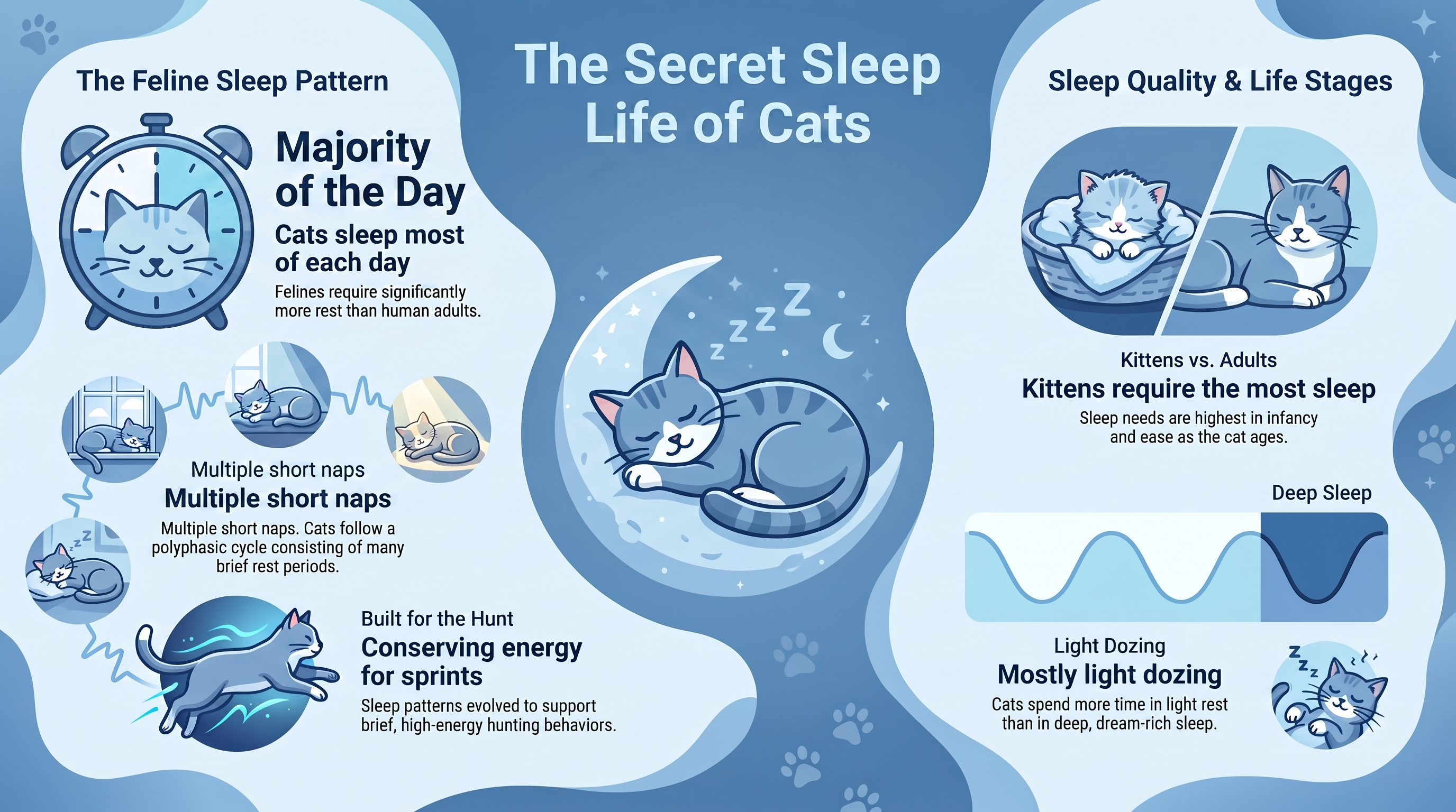 How Much Do Cats Sleep Per Day — infographic